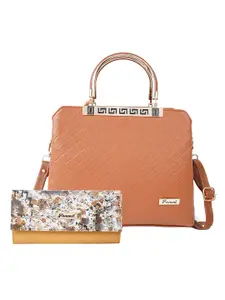 FOMMIL Women Combo Quilted Satchel