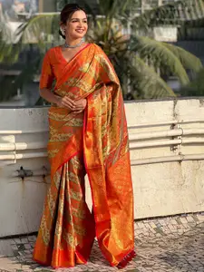 SGF11 Floral Pure Silk Handloom Kanjeevaram Saree