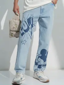HIGHLANDER Disney Mickey Men Printed Men Straight Fit Jeans