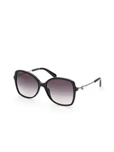 SWAROVSKI Women UV Protected Butterfly Sunglasses - SK0329 57 01B