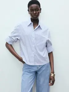 MANGO Vertical Stripes Casual Shirt