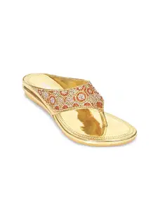 RACECOURSE Women Ethnic Embellished Flats
