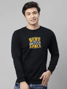 REYA Men Printed Round Neck Sweatshirt