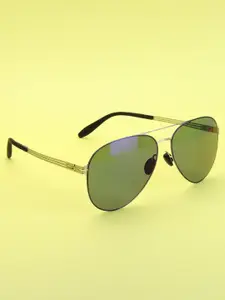 HASHTAG EYEWEAR Men Aviator Sunglasses with UV Protected Lens EVAI-HL7101-M01