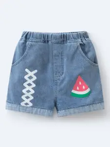 Mark & Mia Girls Graphic Printed Mid-Rise Shorts