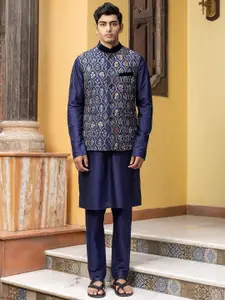 PATR Men Embroidered Nehru Jackets
