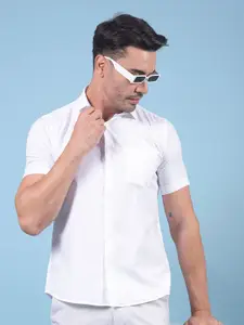 Crimsoune Club Men Solid Classic Slim Fit Casual Shirt