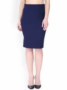 Moda Rapido High Waist Straight Knee Length Skirt