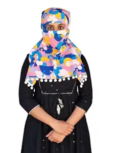 SWITCHON Abstract Printed Cotton Scarf