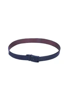 Calvadoss Men Leather Textured Reversible Belt