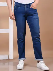 Canary London Men Smart Slim Fit Low-Rise Light Fade Stretchable Jeans