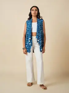 Global Desi Floral Printed Shrug