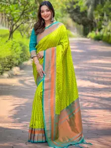 SGF11 Woven Design Zari Pure Silk Kanjeevaram Saree