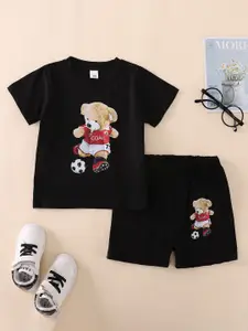 StyleCast x Revolte Boys Printed Short Sleeves T-shirt With Shorts