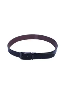 Calvadoss Men Leather Reversible Belt With Tang Closure