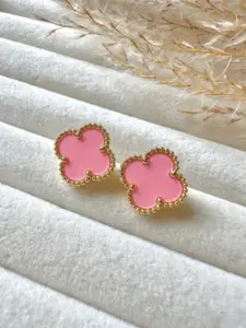 SUBHAGALANKAR Gold-Plated Floral Shaped Studs