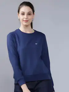 REYA Women Cotton Round Neck Sweatshirt