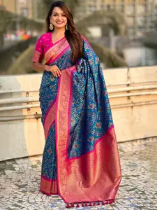 SGF11 Woven Design Zari Pure Silk Patola Saree