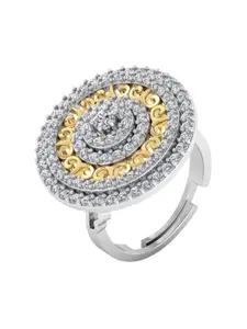 MISS HIGHNESS Rhodium-Plated Cubic Zirconia StuddedFingerRing