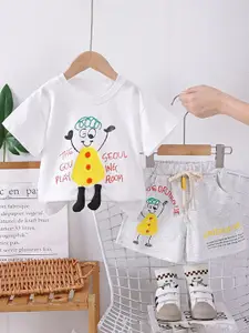 StyleCast x Revolte Boys Printed Short Sleeves T-shirt With Shorts