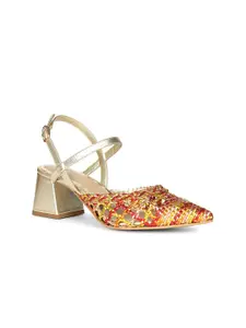 Saint G Women Leather Block Sandals