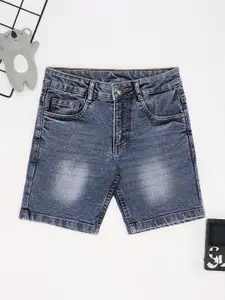 Pantaloons Junior Boys Washed Cotton Denim Shorts