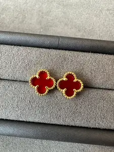 SUBHAGALANKAR Gold-Plated Floral Shaped Studs