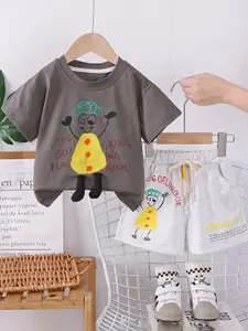 StyleCast x Revolte Boys Printed T-shirt with Shorts