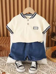 StyleCast x Revolte Boys V-Neck T-Shirt With Shorts