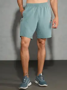 Technosport Men Solid Slim Fit Sports Shorts with Technolite