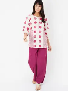 max Women Polka Dot Printed Kurti