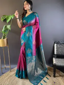 SGF11 Women Woven Design Zari Pure Silk Kanjeevaram Saree