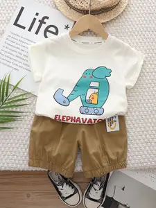 StyleCast x Revolte Boys Printed Short Sleeves T-shirt With Shorts