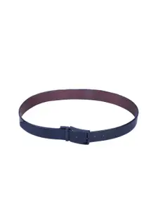 Calvadoss Men Leather Textured Reversible Belt