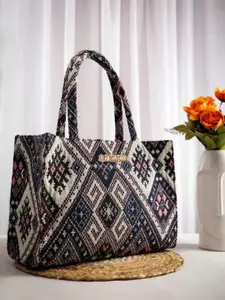 FOMMIL Women  Ethnic Printed Tote Handbag