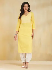 Fabindia Women Embroidered Thread Work Kurta