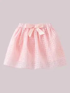 Mark & Mia Girls Checked Flared Knee Length Skirt