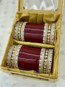 T4 JEWELS Set Of 76 EmbellishedBridalChuda