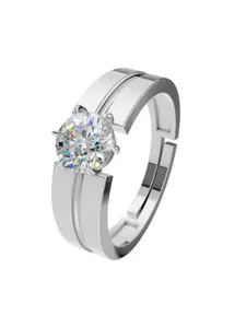 MISS HIGHNESS Rhodium-Plated Cubic Zirconia StuddedFingerRing