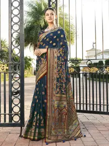 elora Ethnic Motifs Woven Design Banarasi Saree