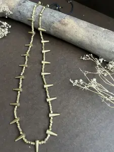 Studio Anviksha Spikes Brass Minimal Necklace