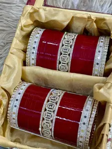 T4 JEWELS Set Of 62 EmbellishedBridal Chuda