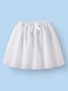 Mark & Mia Girls Bow Details High Waist Flared Knee Length Skirt
