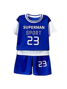 StyleCast x Revolte Boys Printed Short Sleeves T-shirt With Shorts