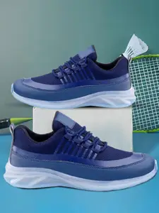 Bxxy Men Solid 858Y-Blue-6-Blue Mid-Top Running Non-Marking Shoes