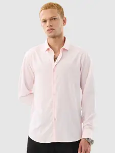 Snitch Spread Collar Classic Slim Fit Casual Shirt