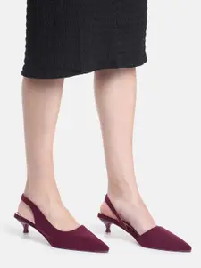 AXIUM Women Solid Kitten Pumps