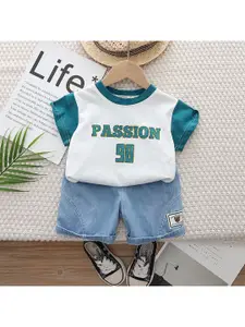 StyleCast x Revolte Boys Printed T-shirt with Shorts