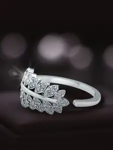 MISS HIGHNESS Rhodium-Plated Cubic Zirconia StuddedFingerRing