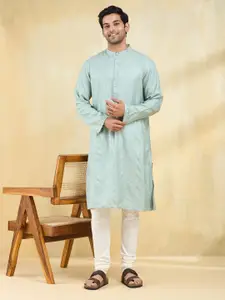 Fabindia Solid Mandarin Collar Straight Kurta